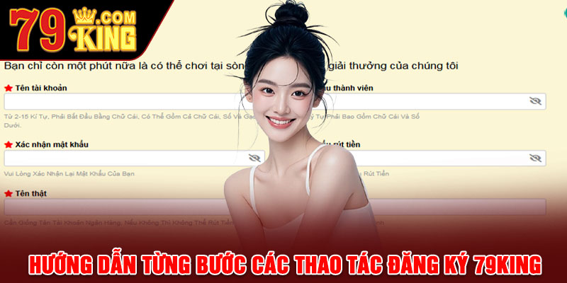 Hướng dẫn từng bước các thao tác đăng ký 79king