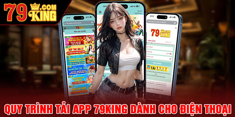 Quy trình tải app 79king dành cho điện thoại